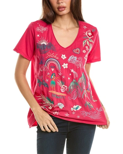 Shop Johnny Was Hawaii Everyday T-shirt In Red