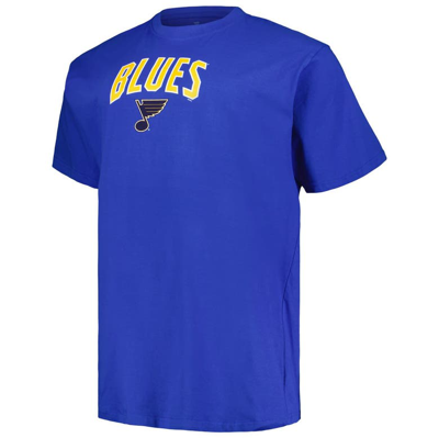 Shop Profile Blue St. Louis Blues Big & Tall Arch Over Logo T-shirt