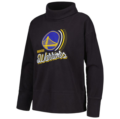 Levelwear Black Golden State Warriors Sunset Pullover Sweatshirt In Black