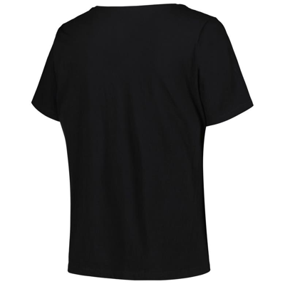 Shop Profile Black Phoenix Suns Plus Size Arch Over Logo V-neck T-shirt