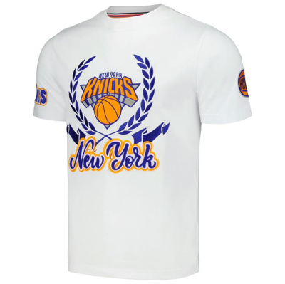 Shop Fisll Unisex  White New York Knicks Heritage Crest T-shirt