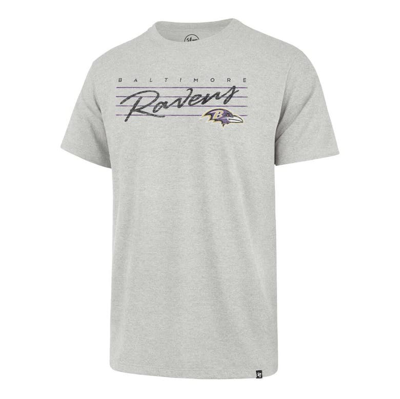 Shop 47 ' Gray Baltimore Ravens Downburst Franklin T-shirt