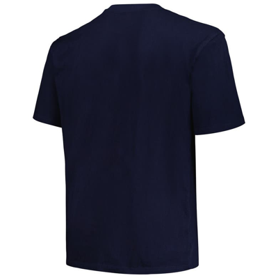 Shop Profile Navy Seattle Kraken Big & Tall Arch Over Logo T-shirt