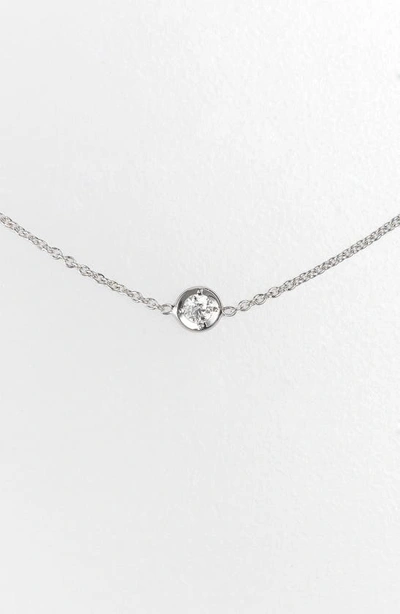 Roberto Coin Diamond Seven Station Necklace In Sterling Silver