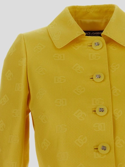 Shop Dolce & Gabbana Dolce&gabbana Jacket In Yellow