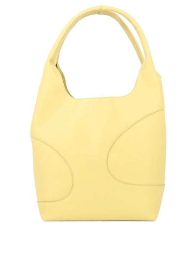 Shop Ferragamo Hobo Bag With Cut-out Detailing In Yellow