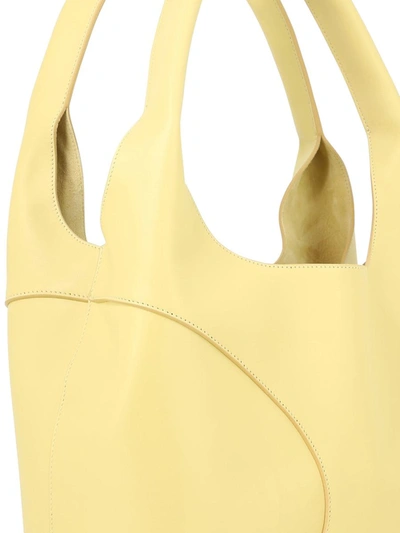 Shop Ferragamo Hobo Bag With Cut-out Detailing In Yellow