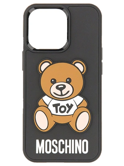 Shop Moschino Cover Per Iphone 13 Pro In Black