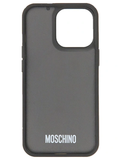 Shop Moschino Cover Per Iphone 13 Pro In Black