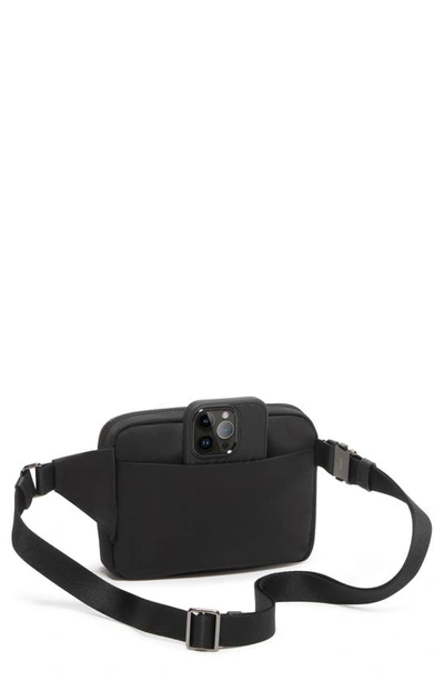 Shop Tumi Voyageur Sedona Nylon Convertible Crossbody Bag In Black/ Gunmetal