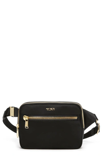 Shop Tumi Voyageur Sedona Nylon Convertible Crossbody Bag In Black/ Gold