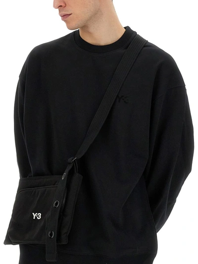 Shop Y-3 Adidas Cotton Sweatshirt In Black