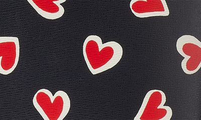 Shop Kate Spade Bleecker Stencil Hearts Print Tote In Black Multi.