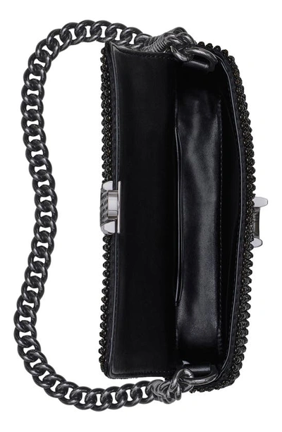 Shop Marc Jacobs The Rhinestone J Marc Mini Shoulder Bag In Black