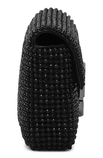 Shop Marc Jacobs The Rhinestone J Marc Mini Shoulder Bag In Black