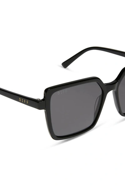 Shop Diff Esme 53mm Polarized Square Sunglasses In Grey
