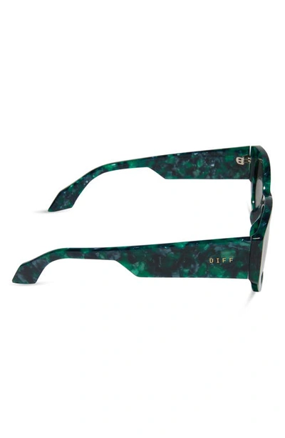 Shop Diff Drew 54mm Polarized Oval Sunglasses In Green