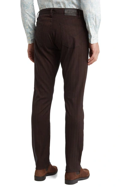 Shop John Varvatos Regular Fit 5-pocket Pants In Wood Brown