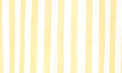Shop Alexia Admor Tammi Oversize Stripe Boyfriend Button-up Shirt In Yellow Stripe