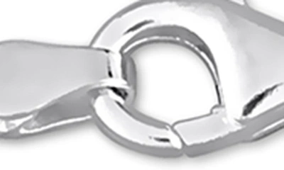 Delmar Fancy Paper Clip Chain Bracelet In Silver