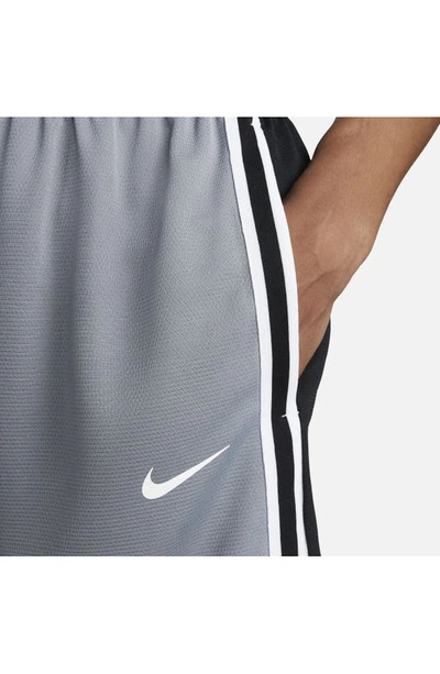 Shop Nike Dri-fit Dna+ Athletic Shorts In Cool Grey/ Black/ White