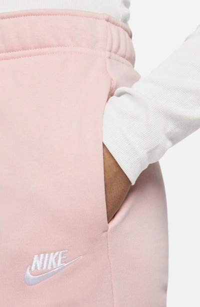 Shop Nike Sportswear Club Fleece Joggers In Medium Soft Pink/ White