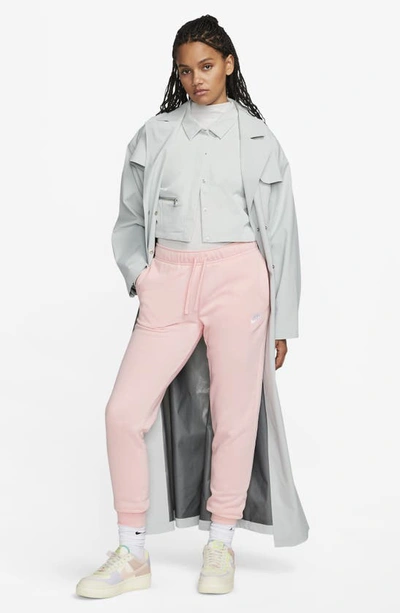 Shop Nike Sportswear Club Fleece Joggers In Medium Soft Pink/ White