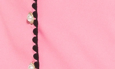 Shop Alexia Admor Jaiya Short Sleeve Button Front Dress In Pink