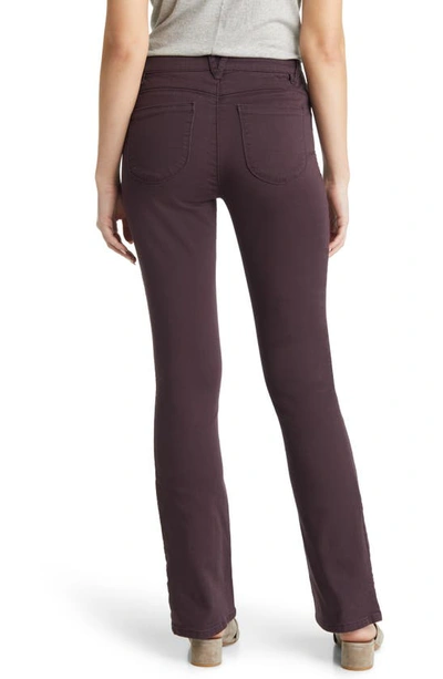 Shop Wit & Wisdom 'ab'solution Itty Bitty High Waist Bootcut Pants In Malbec