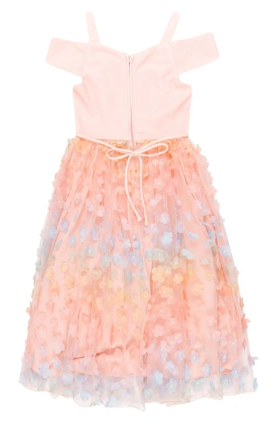 Shop Speechless Kids' 3d Butterfly Party Dress In Peach