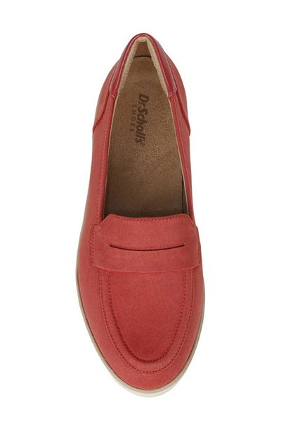Shop Dr. Scholl's Nice Day Penny Loafer In Red