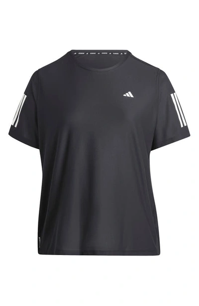 Shop Adidas Originals Adidas Own The Run Performance T-shirt In Black