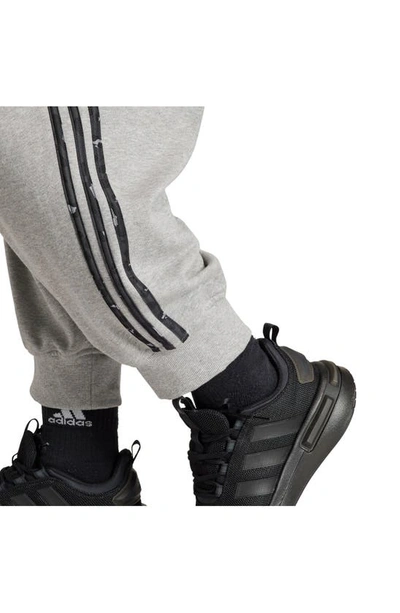 Adidas Originals Sportswear Essentials 3-stripe Animal Print Pants In Medium Grey Heather
