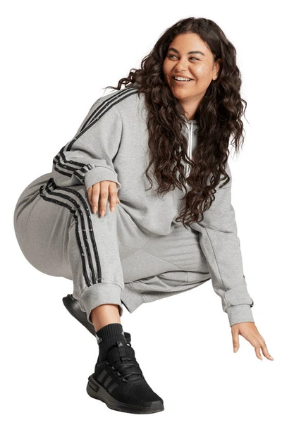 Adidas Originals Sportswear Essentials 3-stripe Animal Print Pants In Medium Grey Heather