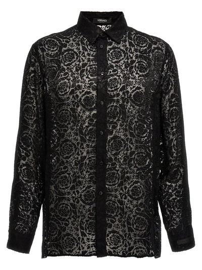 Shop Versace Evening Shirt, Blouse In Black