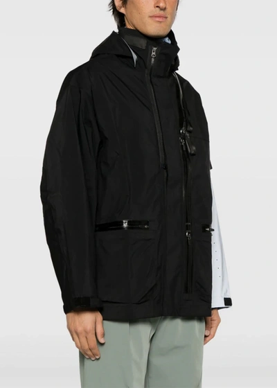 Shop Acronym Black 3l Gore-tex Pro Interops Jacket In Black/silver