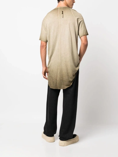 Shop Boris Bidjan Saberi Men Ts2.1 Slim Fitting Object Dyed T-shirt In Faded Oak
