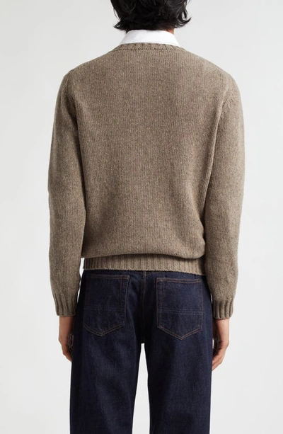 Shop De Bonne Facture Crewneck Sweater In Undyed Smoke