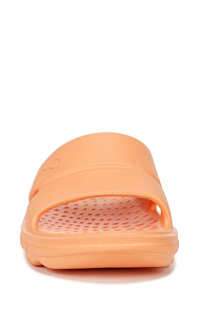 Ryka Restore Womens Slip On Flat Pool Slides In Mock Orange