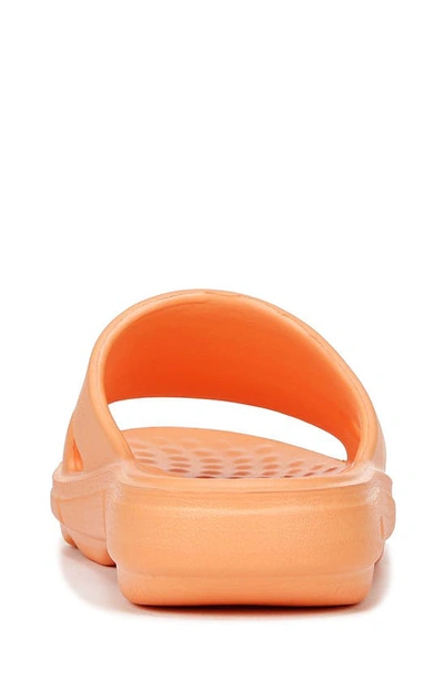 Ryka Restore Womens Slip On Flat Pool Slides In Mock Orange