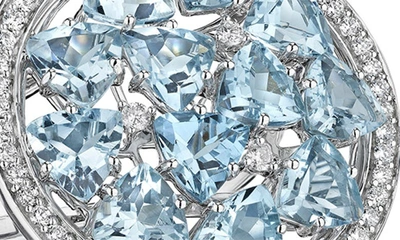 Shop Hueb Mirage Aquamarine & Diamond Ring In White Gold