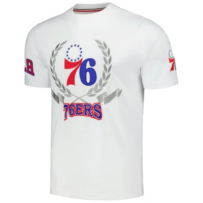 Shop Fisll Unisex  White Philadelphia 76ers Heritage Crest T-shirt