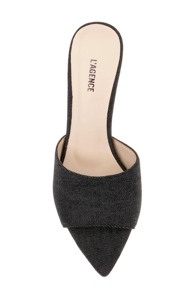 Shop L Agence Lolita Pointed Toe Sandal In Black