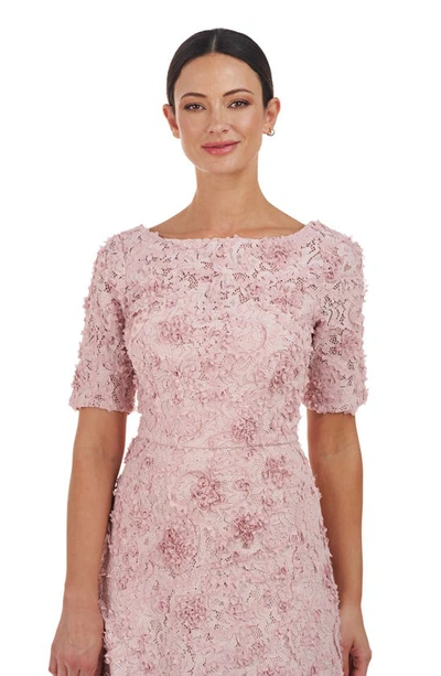 Shop Js Collections Jenni Floral Lace Cocktail Midi Dress In Lilac