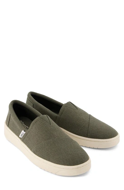 Shop Toms Alpargata Trvl Lite Slip-on Sneaker In Dark Green