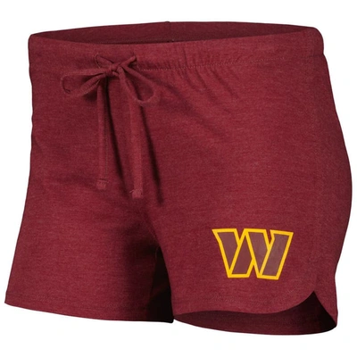 Concepts Sport Burgundy/gold Washington Commanders Raglan Long Sleeve T-shirt & Shorts Lounge Set In Burgundy