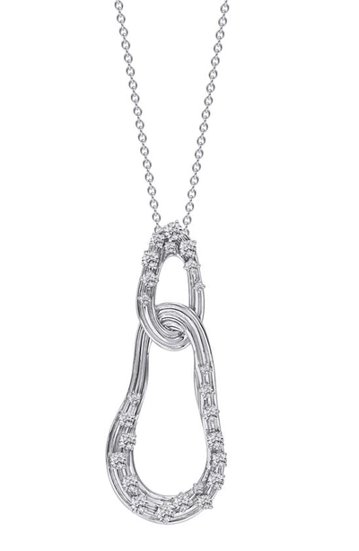 Shop Hueb Bahaia 18k White Gold Diamond Pendant Necklace