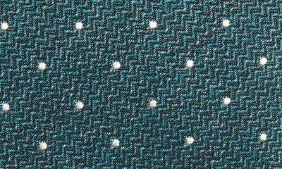 Jack Victor Cotton Blend Tie In Teal
