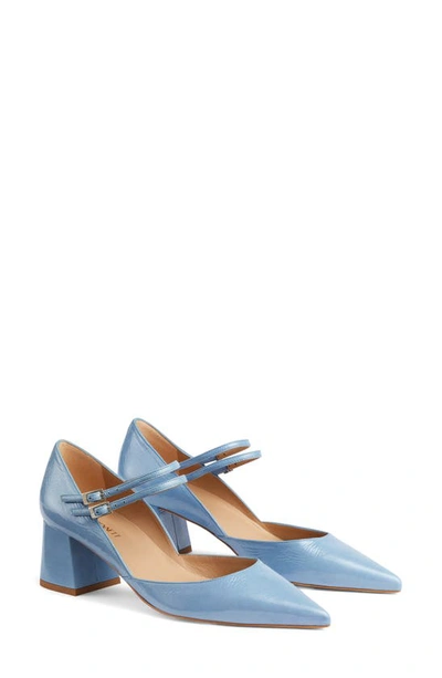 Shop Lk Bennett Savannah Mary Jane Pointed Toe Pump In Blue