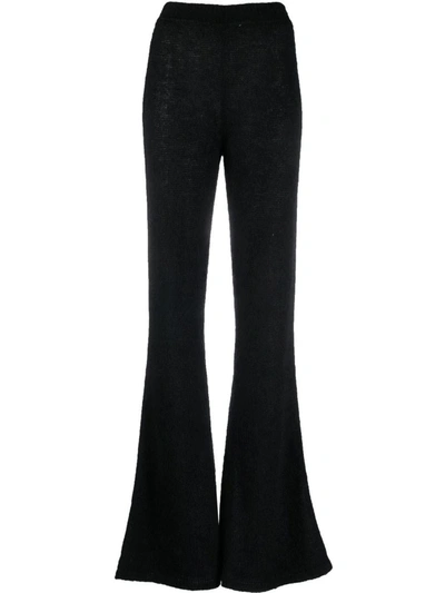 Shop Alberta Ferretti Trousers In Black